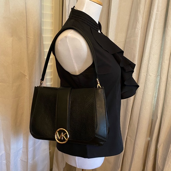 SOLD          Michael Kors Python Satchel - Picture 6 of 6